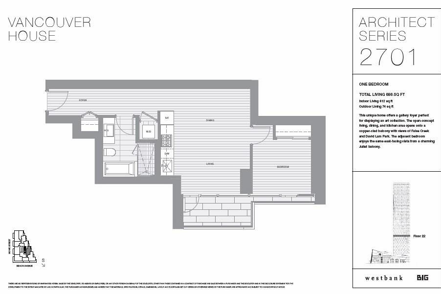 2701 1480 HOWE STREET, Vancouver BC V6Z 1C4 Vancouver, BC - 2