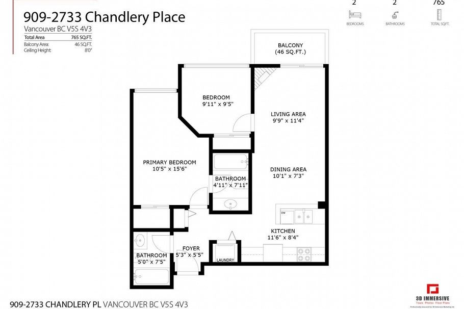 909 2733 Chandlery Place Vancouver, BC - 40