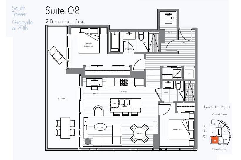 808 8555 Granville Street Vancouver, BC - 2