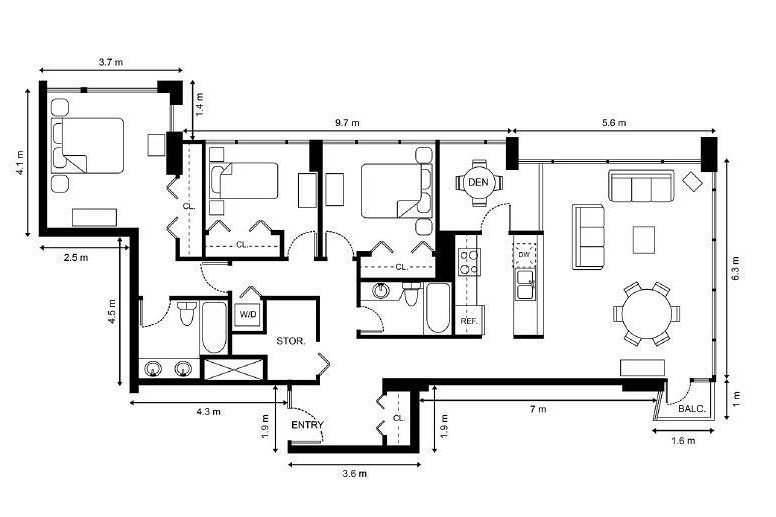 1906 1228 Marinaside Crescent Vancouver, BC - 2