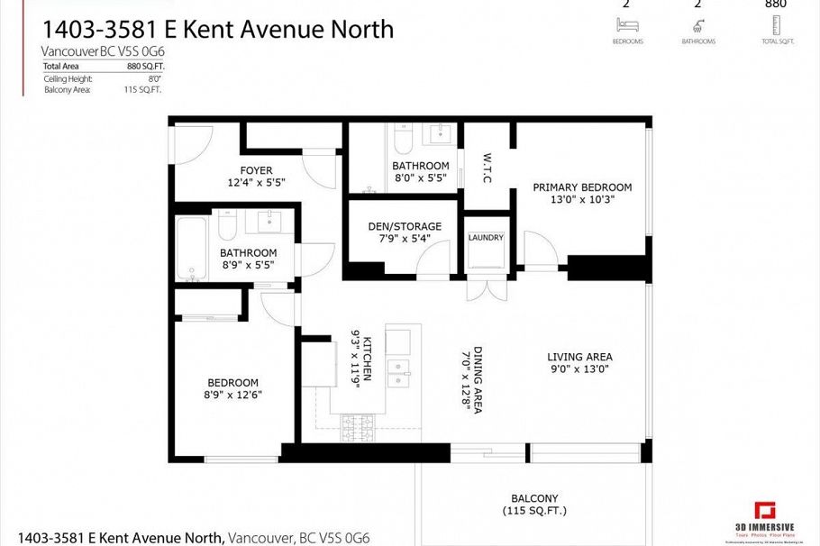 1403 3581 E Kent Avenue North Avenue Vancouver, BC - 21