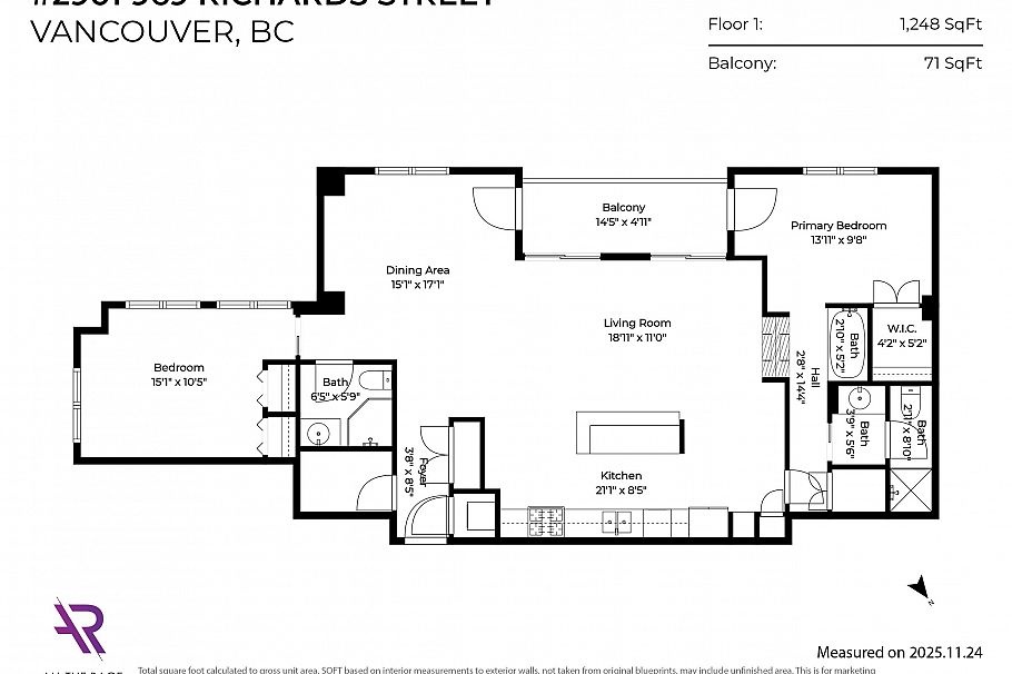 2901 969 Richards Street Vancouver, BC - 3