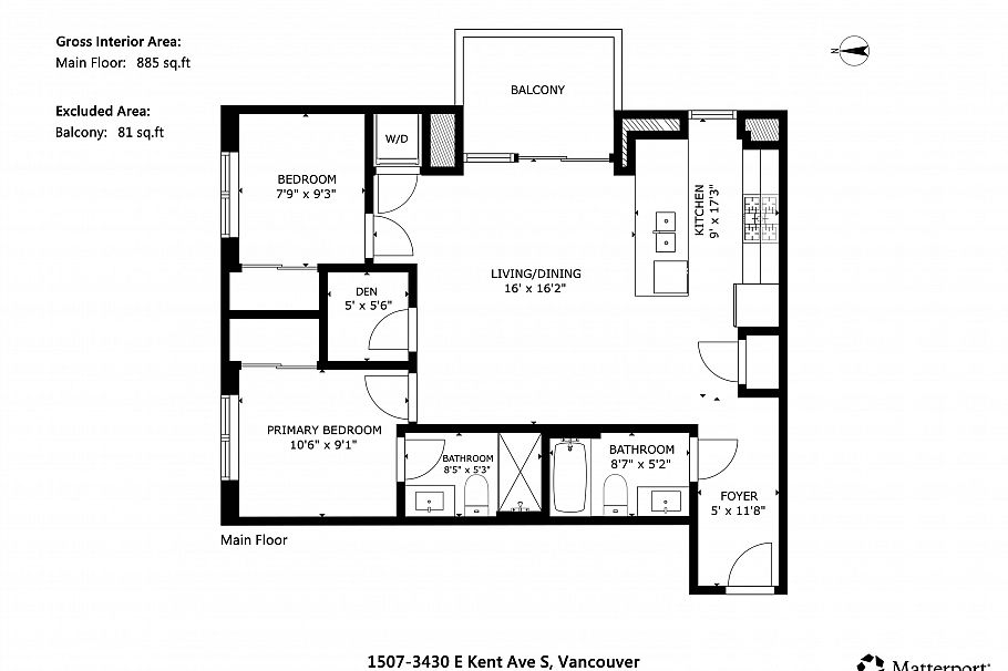 1507 3430 E Kent Avenue South Avenue Vancouver, BC - 28