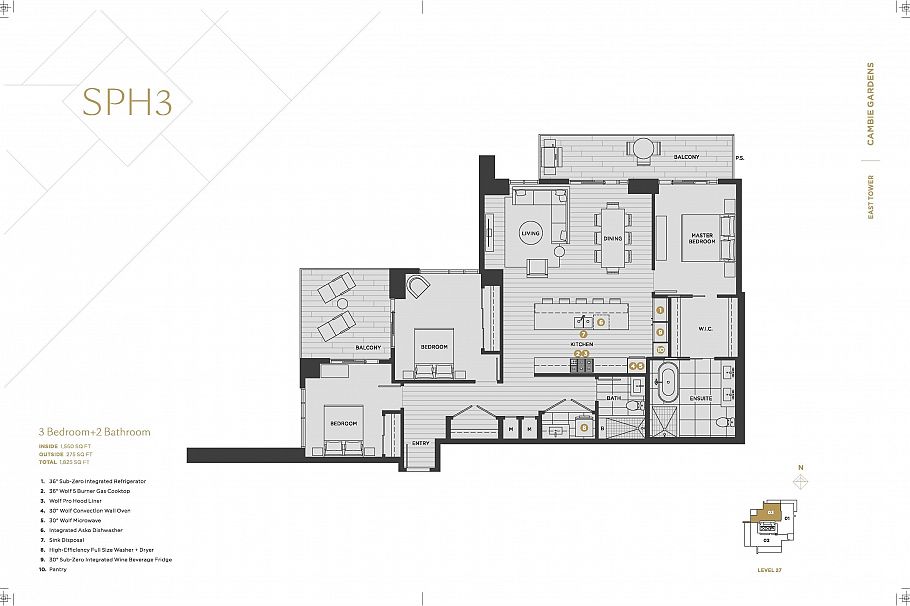 2703 7433 Cambie Street Vancouver, BC - 1