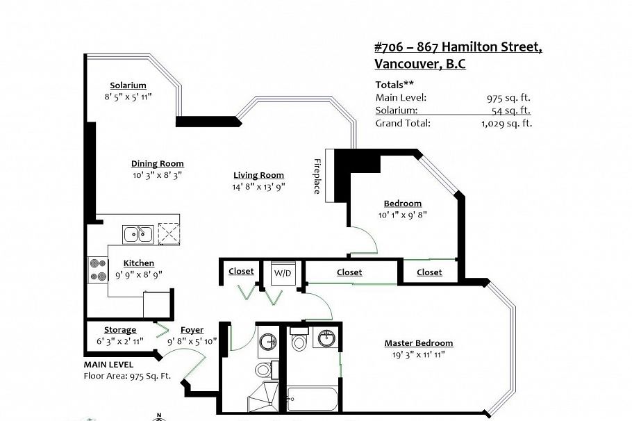 706 867 Hamilton Street Vancouver, BC - 21
