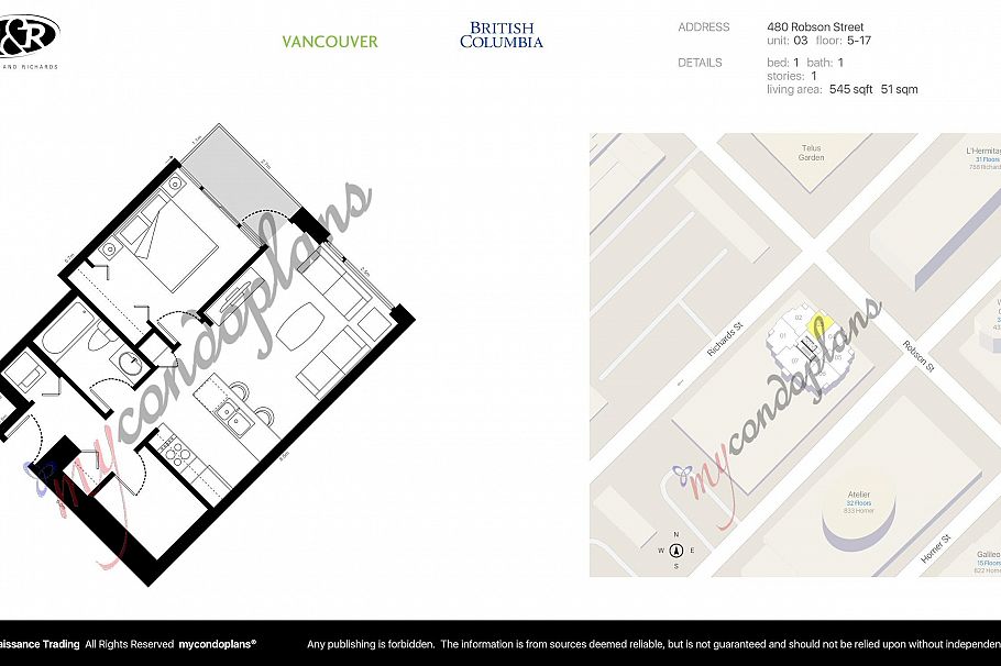 703 480 Robson Street Vancouver, BC - 14
