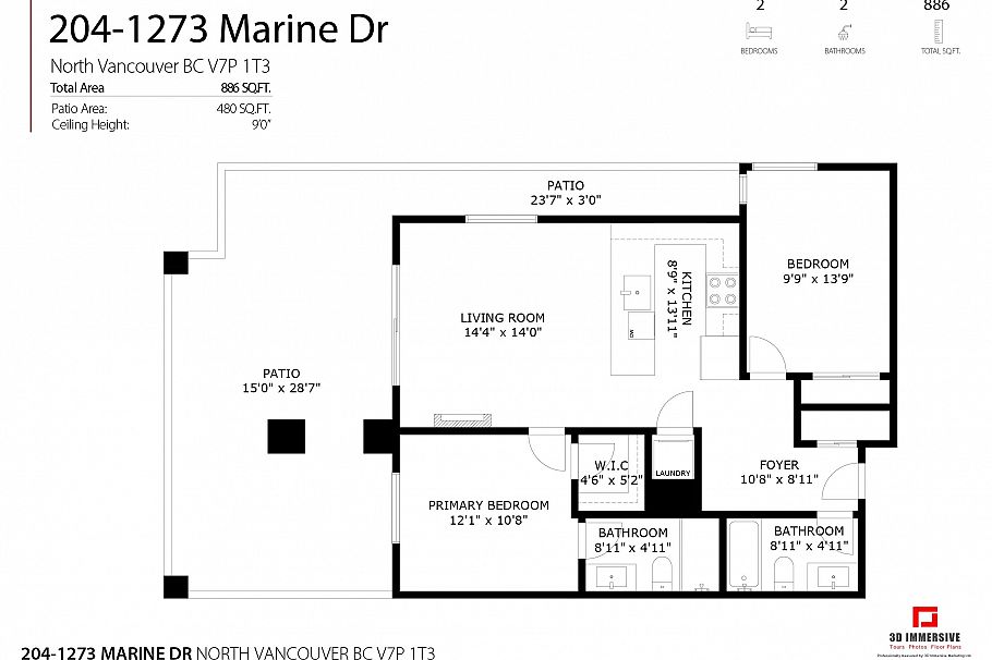 204 1273 Marine Drive North Vancouver, BC - 34