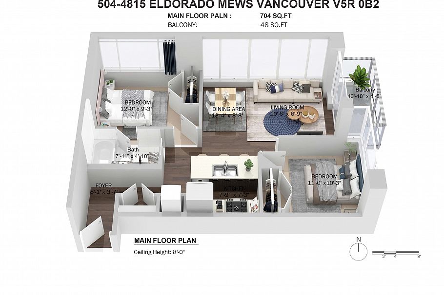 504 4815 Eldorado Mews Vancouver, BC - 2