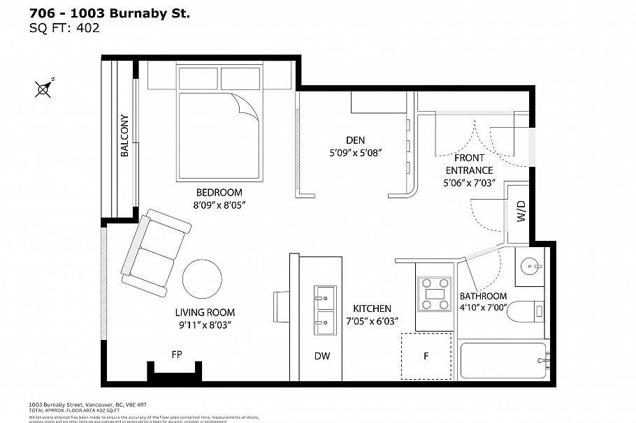 706 1003 Burnaby Street Vancouver, BC - 23