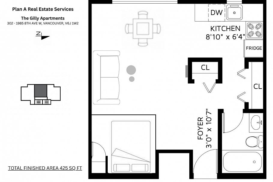 302 1985 W 8TH AVENUE, Vancouver BC V6J 1W2 Vancouver, BC - 9