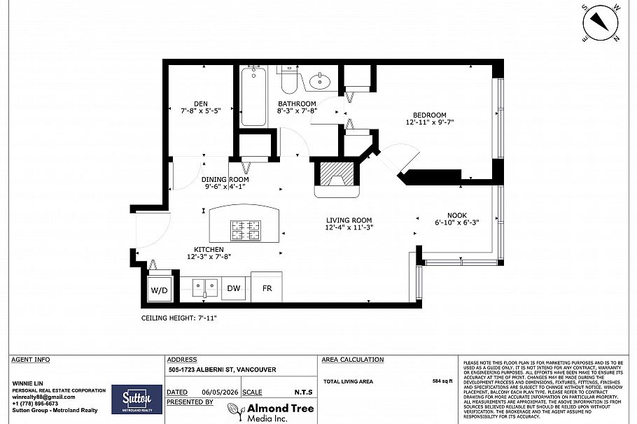 505 1723 Alberni Street Vancouver, BC - 20