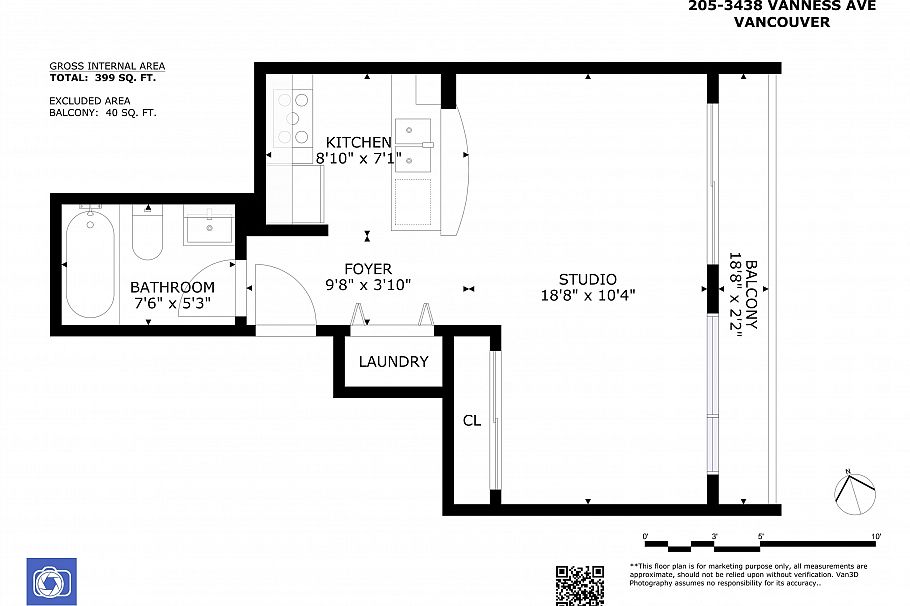 205 3438 Vanness Avenue Vancouver, BC - 27