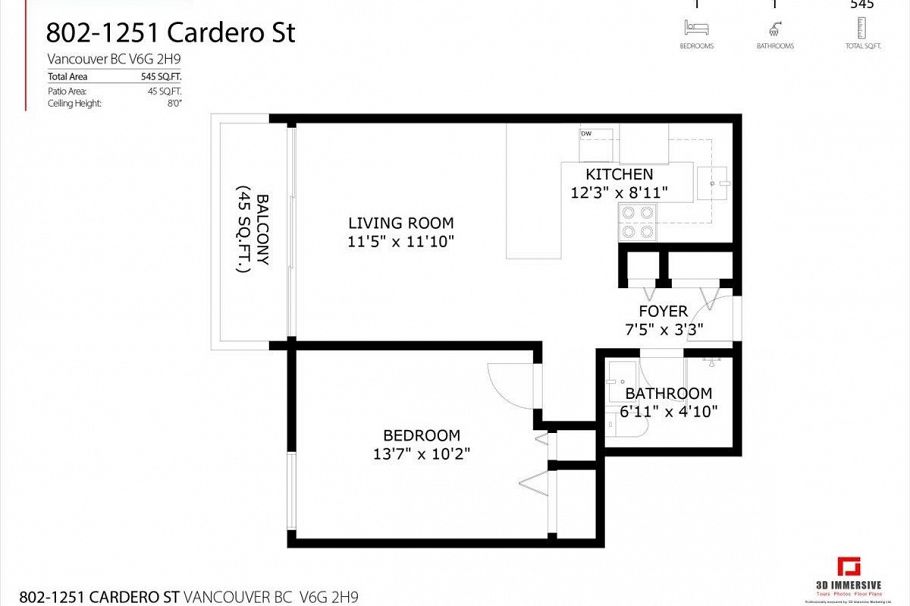 802 1251 Cardero Street Vancouver, BC - 38