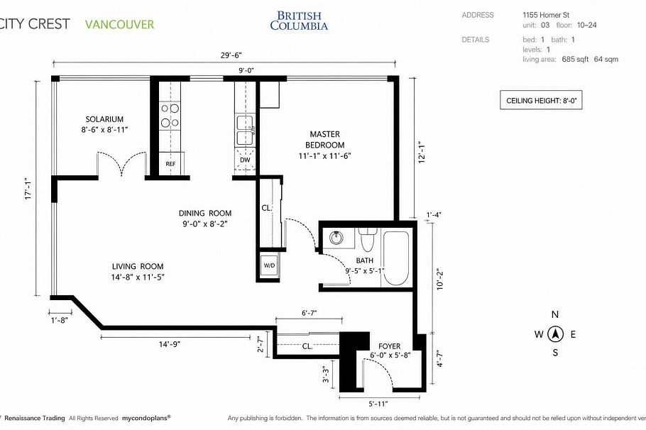 2403 1155 Homer Street Vancouver, BC - 2
