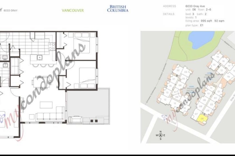 506 6033 Gray Avenue Vancouver, BC - 4