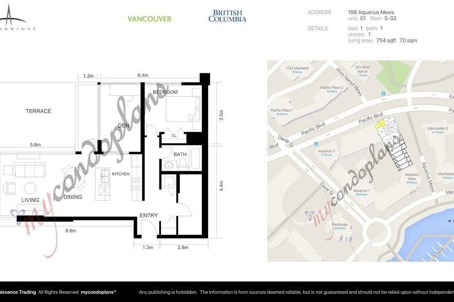 xx1 198 AQUARIUS MEWS, Vancouver BC V6Z 2Y4 Vancouver, BC - 2