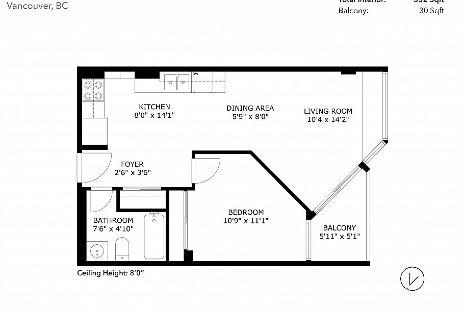 214 1330 Burrard Street Vancouver, BC - 2