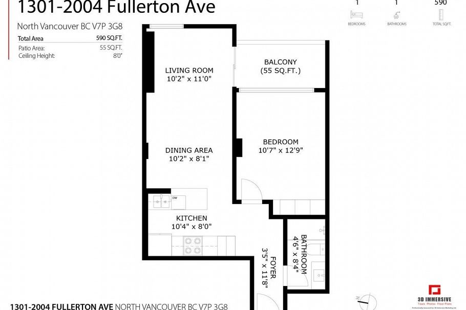 1301 2004 Fullerton Avenue North Vancouver, BC - 34