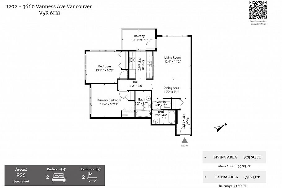 1202 3660 Vanness Avenue Vancouver, BC - 37
