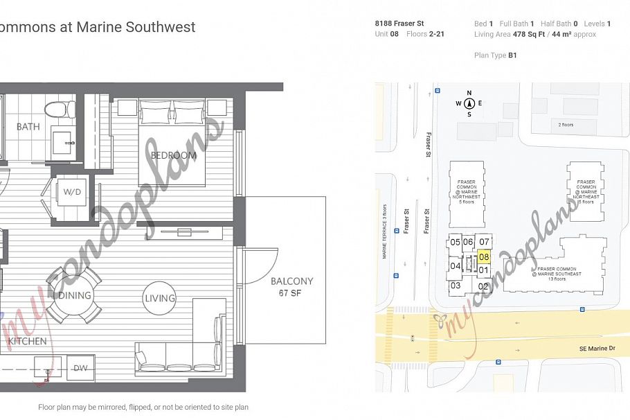 208 8188 Fraser Street Vancouver, BC - 11