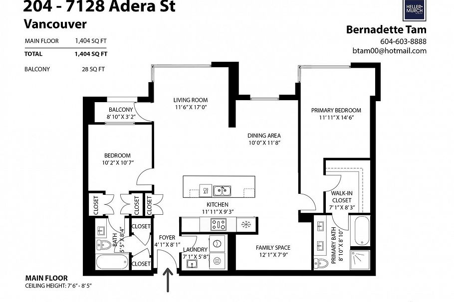 204 7128 Adera Street Vancouver, BC - 27