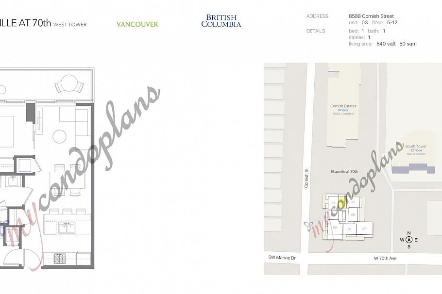 1003 8588 Cornish Street Vancouver, BC - 19