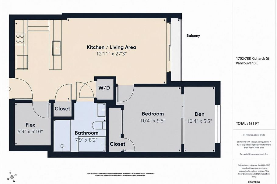 1702 788 Richards Street Vancouver, BC - 31
