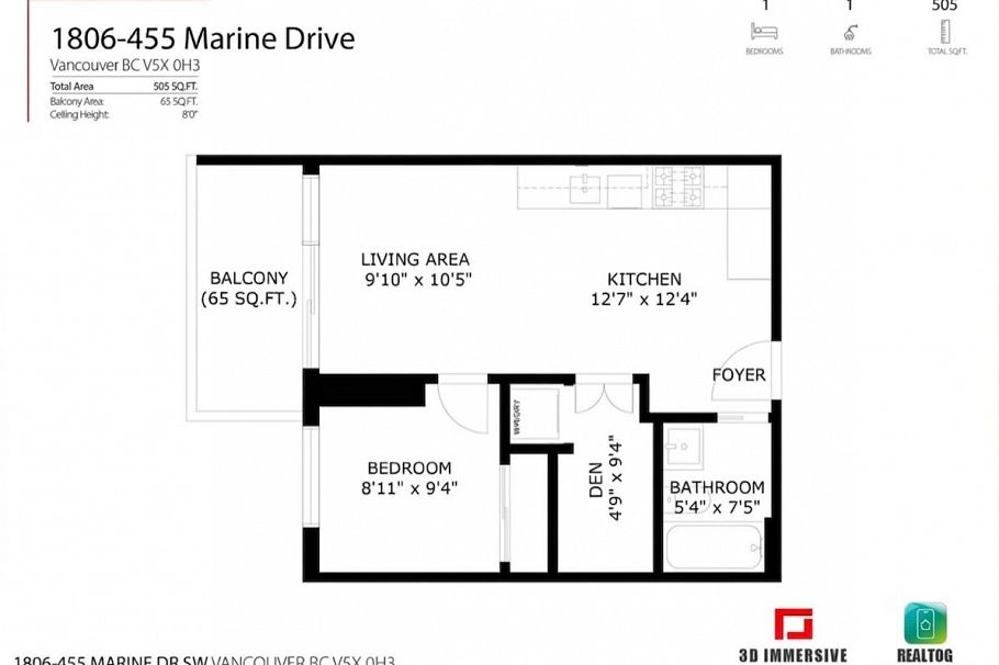 1806 455 SW Marine Drive Vancouver, BC - 24