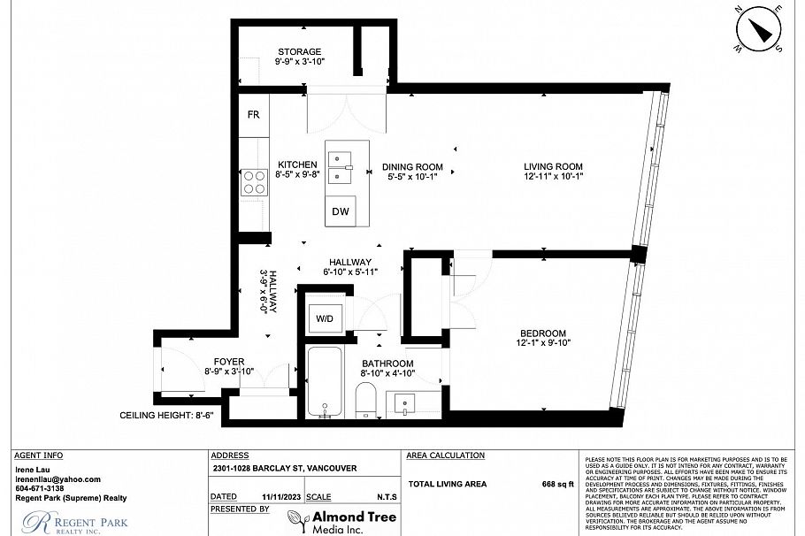2301 1028 Barclay Street Vancouver, BC - 2