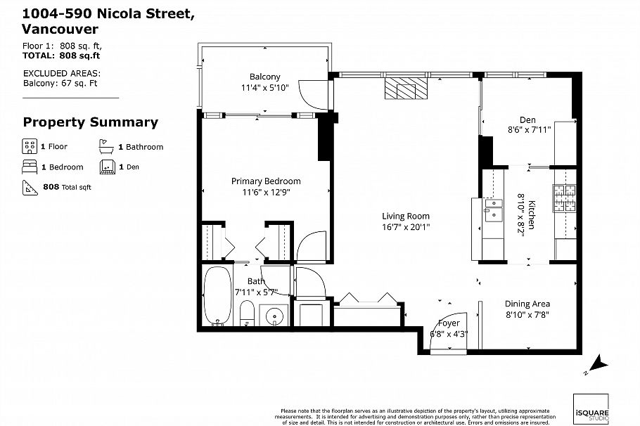 1004 590 Nicola Street Vancouver, BC - 35