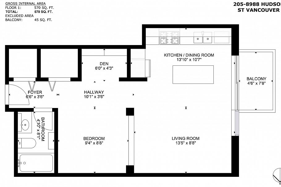205 8988 Hudson Street Vancouver, BC - 2