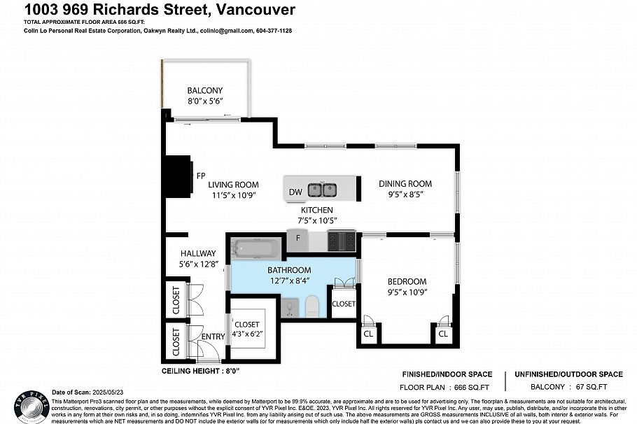1003 969 Richards Street Vancouver, BC - 4
