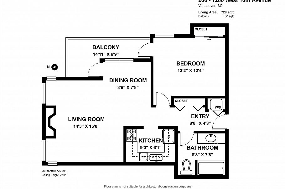 206 1260 W 10th Avenue Vancouver, BC - 20