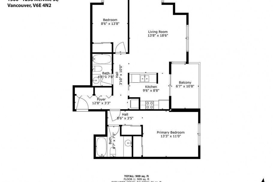 1506 1238 Melville Street Vancouver, BC - 31