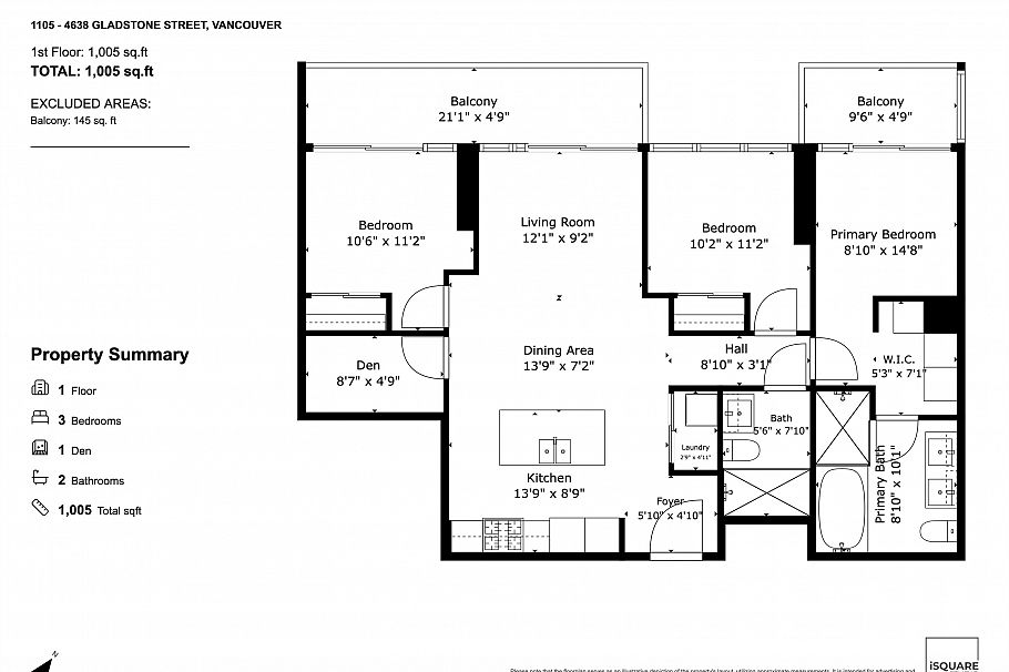 1105 4638 Gladstone Street Vancouver, BC - 40