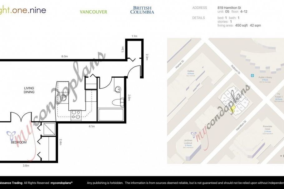 905 819 Hamilton Street Vancouver, BC - 10