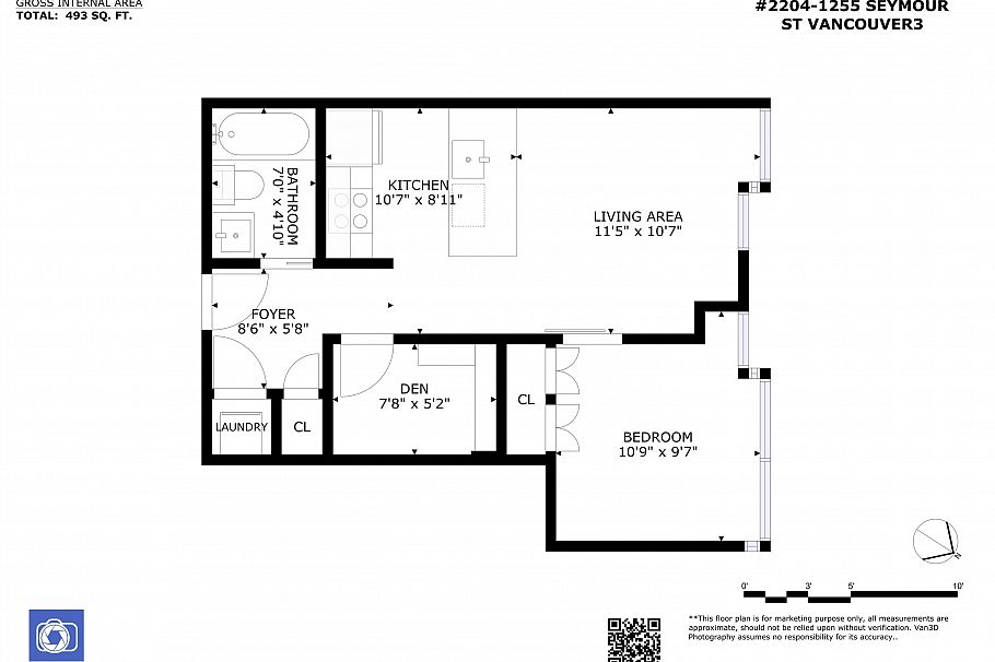2204 1255 Seymour Street Vancouver, BC - 3