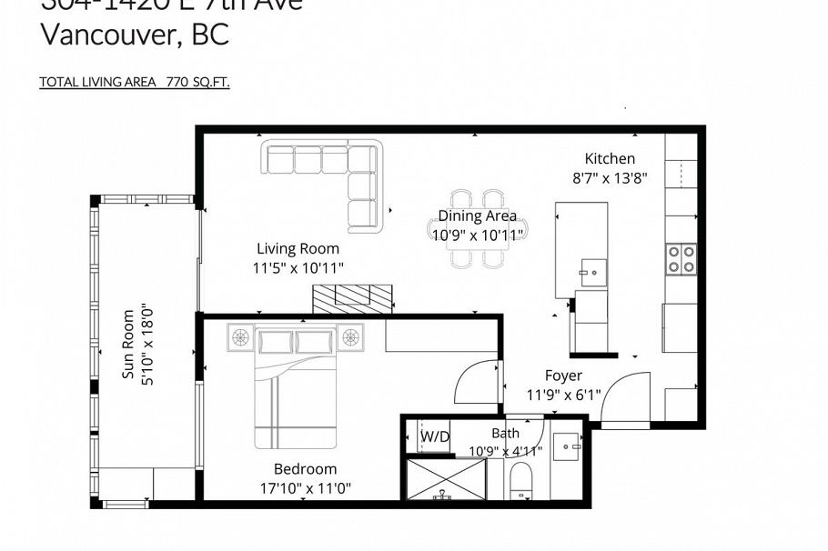 304 1420 E 7th Avenue Vancouver, BC - 16