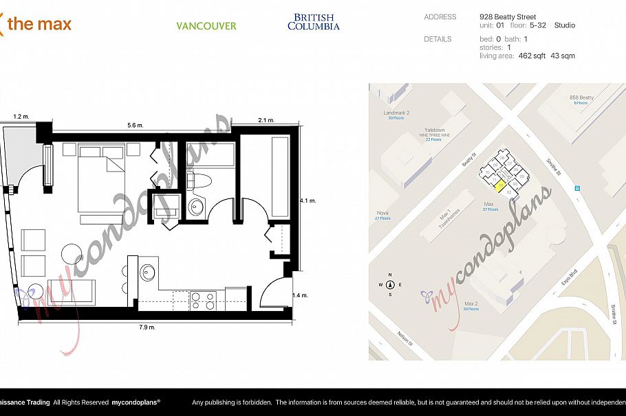 3001 928 Beatty Street Vancouver, BC - 10