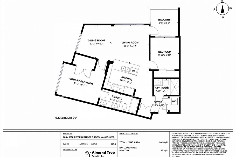 608 8580 River District Crossing Vancouver, BC - 32