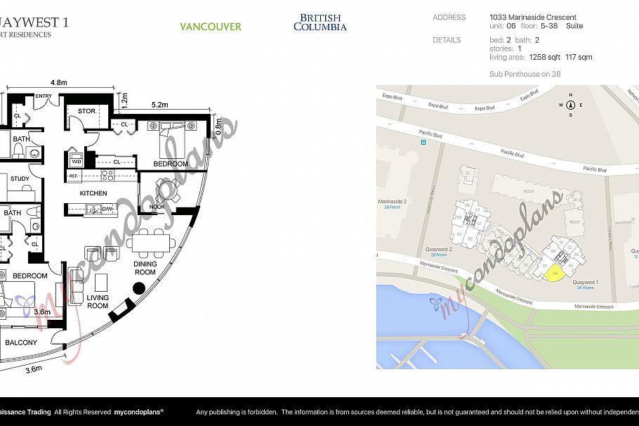 2306 1033 Marinaside Crescent Vancouver, BC - 8