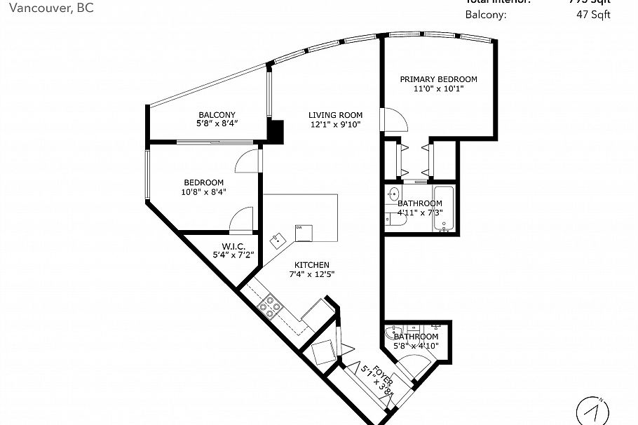1401 907 Beach Avenue Vancouver, BC - 39