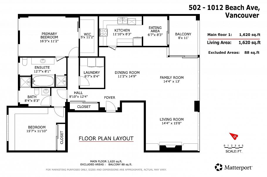 502 1012 Beach Avenue Vancouver, BC - 24