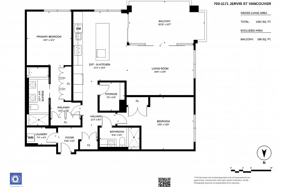 703 1171 Jervis Street Vancouver, BC - 12