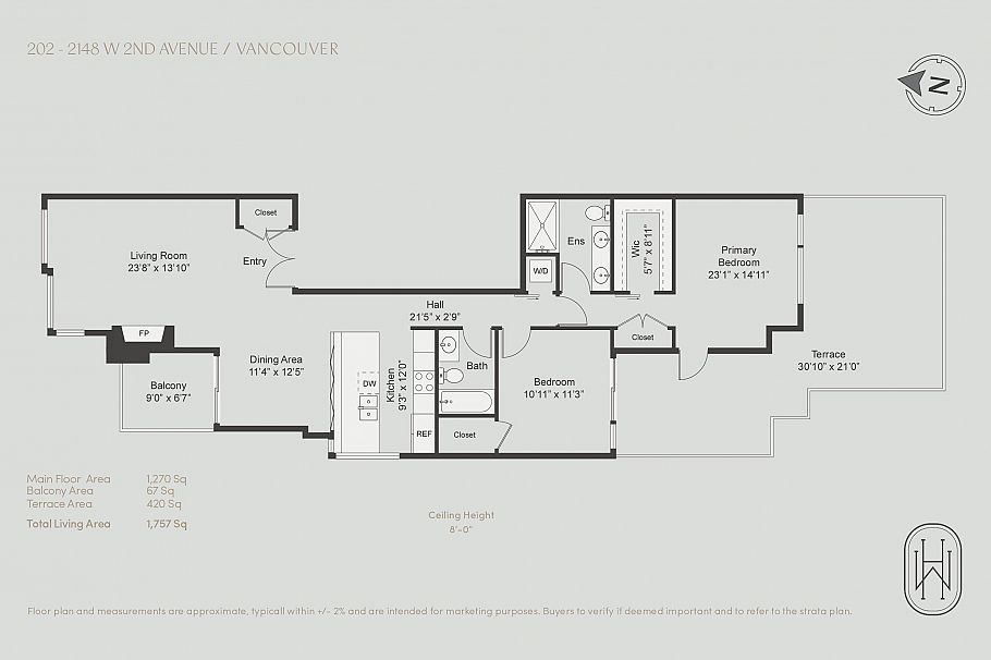 202 2148 W 2nd Avenue Vancouver, BC - 23