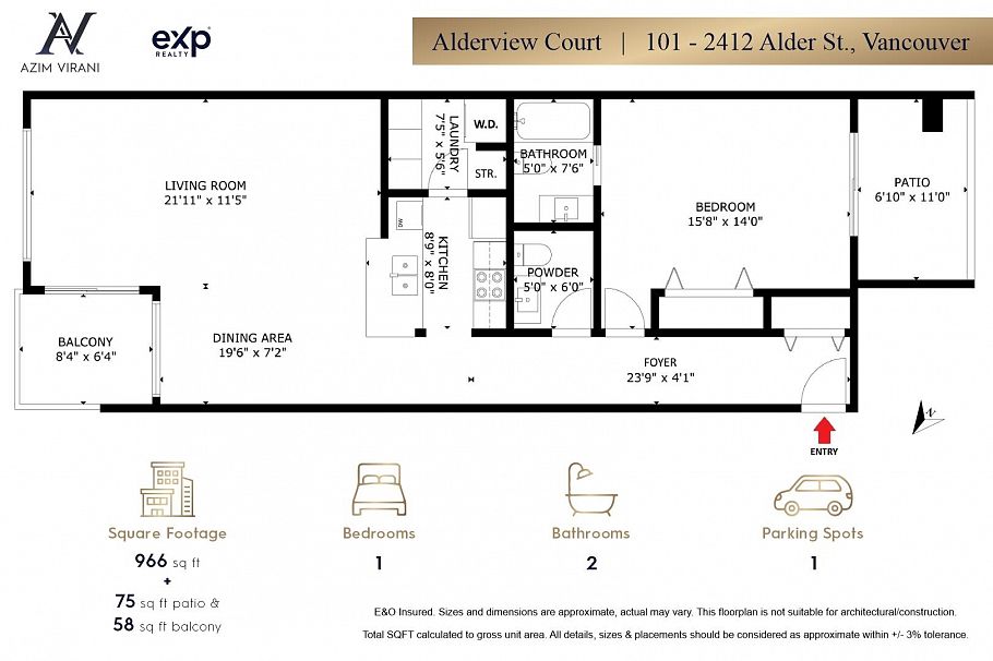 101 2412 Alder Street Vancouver, BC - 39