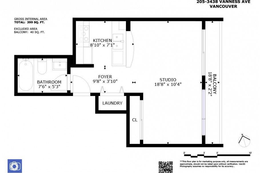 205 3438 Vanness Avenue Vancouver, BC - 15