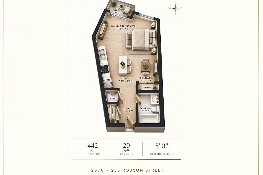 2508 233 Robson Street Vancouver, BC - 9