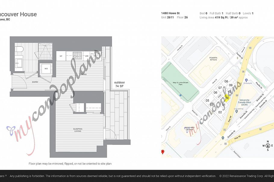 2611 1480 Howe Street Vancouver, BC - 35