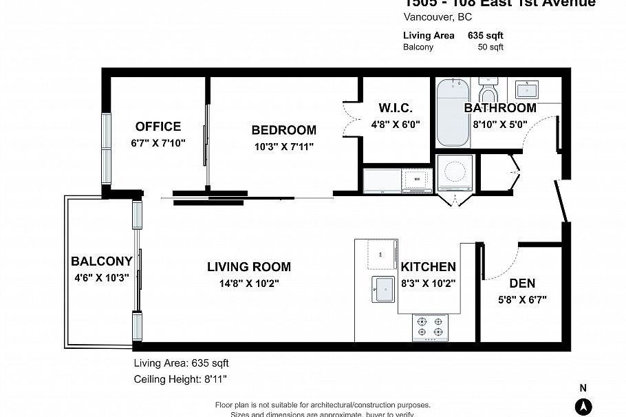 1505 108 E 1st Avenue Vancouver, BC - 28